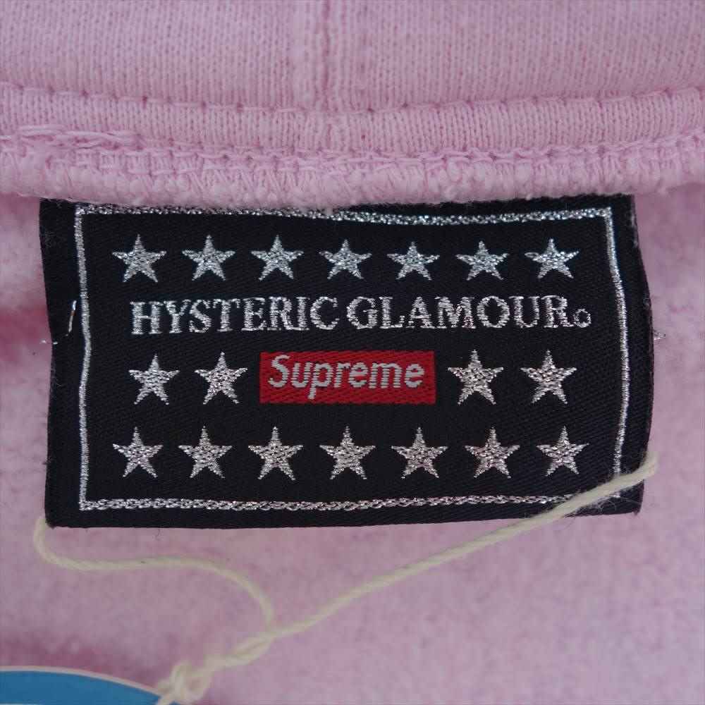 Supreme シュプリーム 21SS × HYSTERIC GLAMOUR ヒステリックグラマー Zip Up Hooded Sweatshirt ジップアップ パーカー スウェット ピンク系 S【新古品】【未使用】【中古】