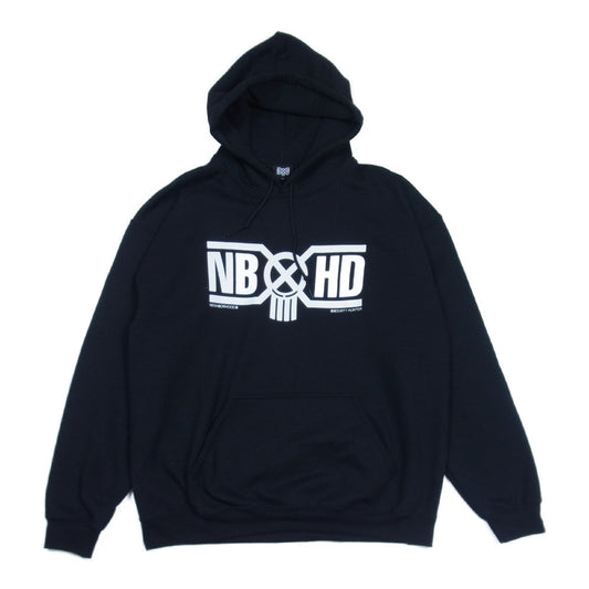 NEIGHBORHOOD ネイバーフッド × BOUNTY HUNTER ロゴ プリント プルオーバー パーカー ブラック系 L【中古】