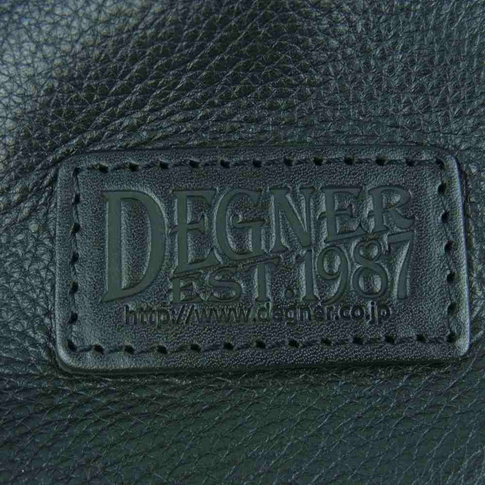 デグナー レザー ショルダー ボディ バッグ ブラック系【中古】