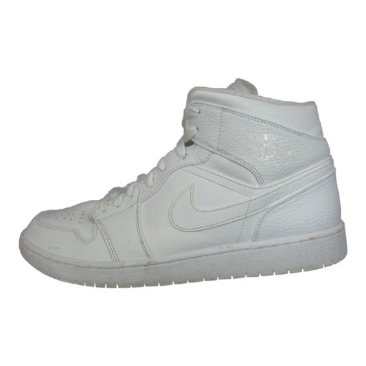 NIKE ナイキ 554724-130 AIR JORDAN 1 MID エアジョーダン ミッド スニーカー ホワイト系 30cm【中古】