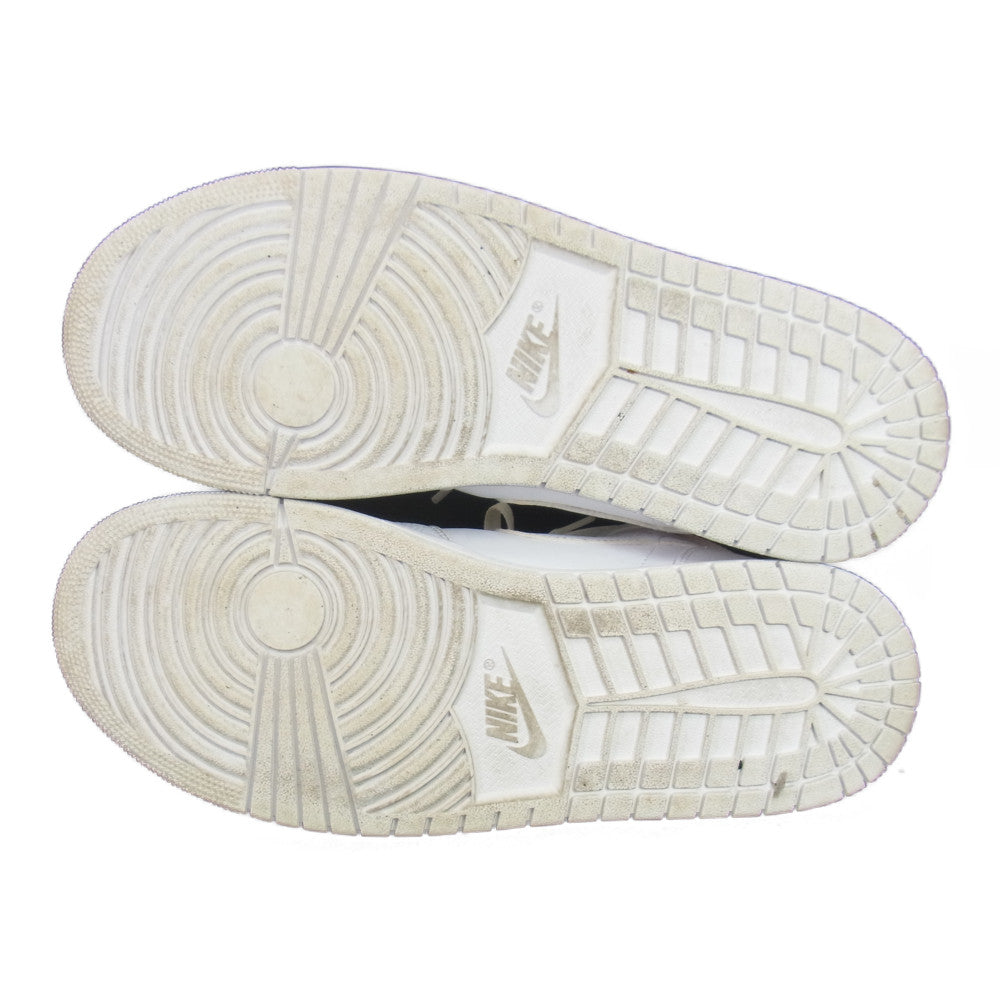 NIKE ナイキ 554724-130 AIR JORDAN 1 MID エアジョーダン ミッド スニーカー ホワイト系 30cm【中古】