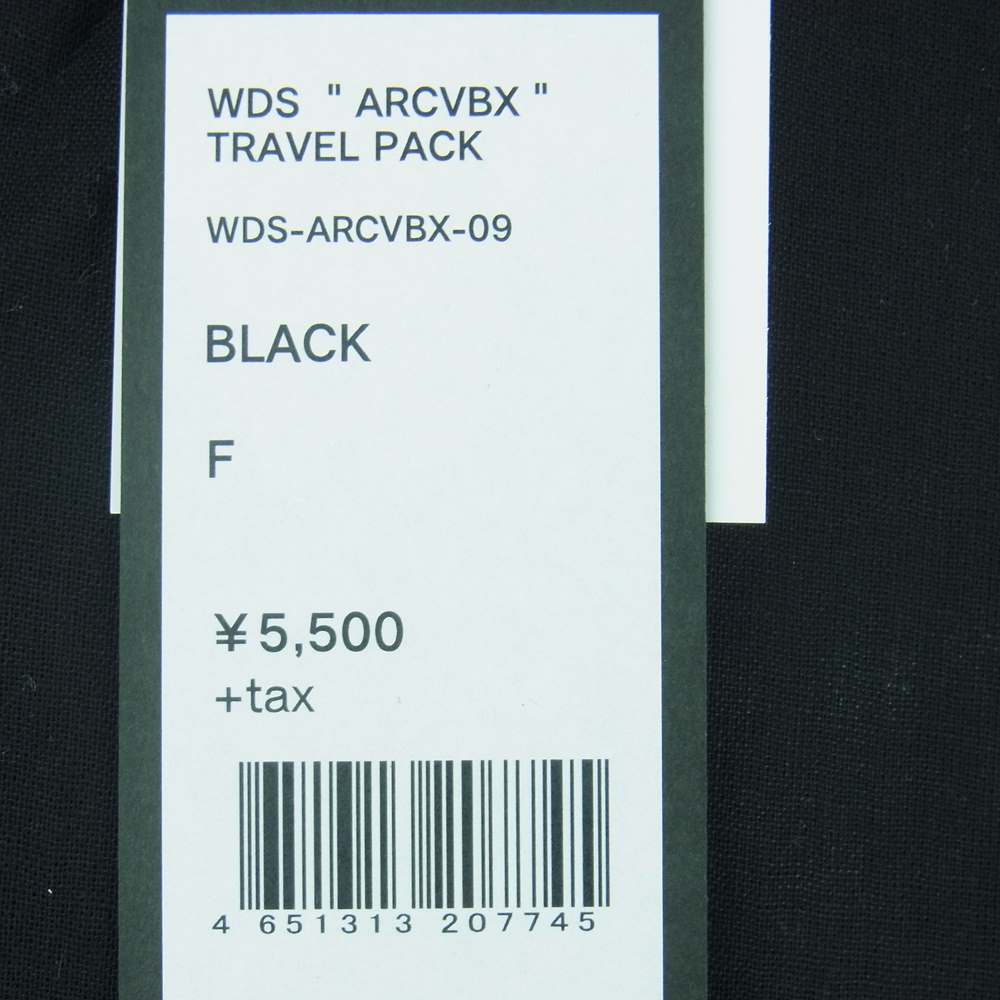 WIND AND SEA ウィンダンシー WDS-ARCVBX-09 ARCVBX TRAVEL PACK トラベル パック スリッパ アイマスク ブラック系 F【新古品】【未使用】【中古】