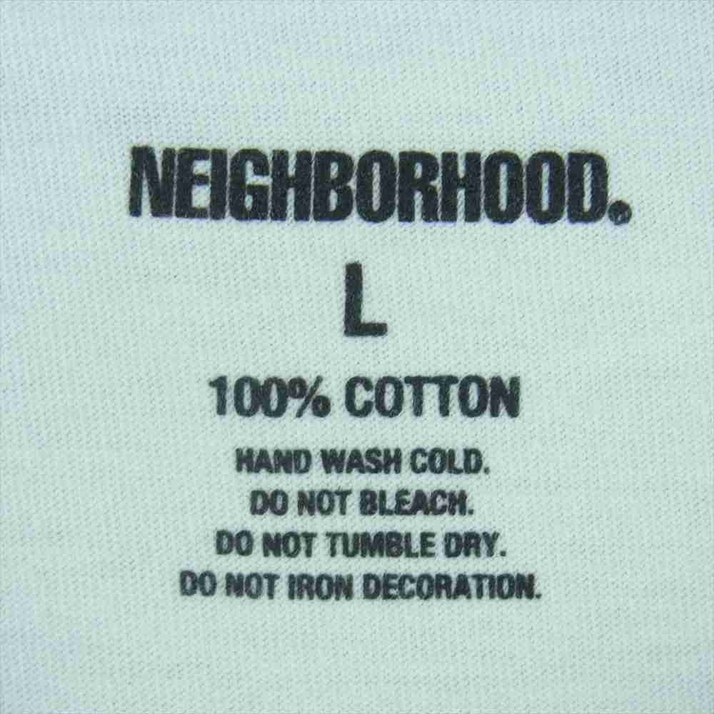 NEIGHBORHOOD ネイバーフッド 21AW 202PCNH-ST01 T-SHIRT C-TEE プリント 半袖 Tシャツ ホワイト系 L【新古品】【未使用】【中古】
