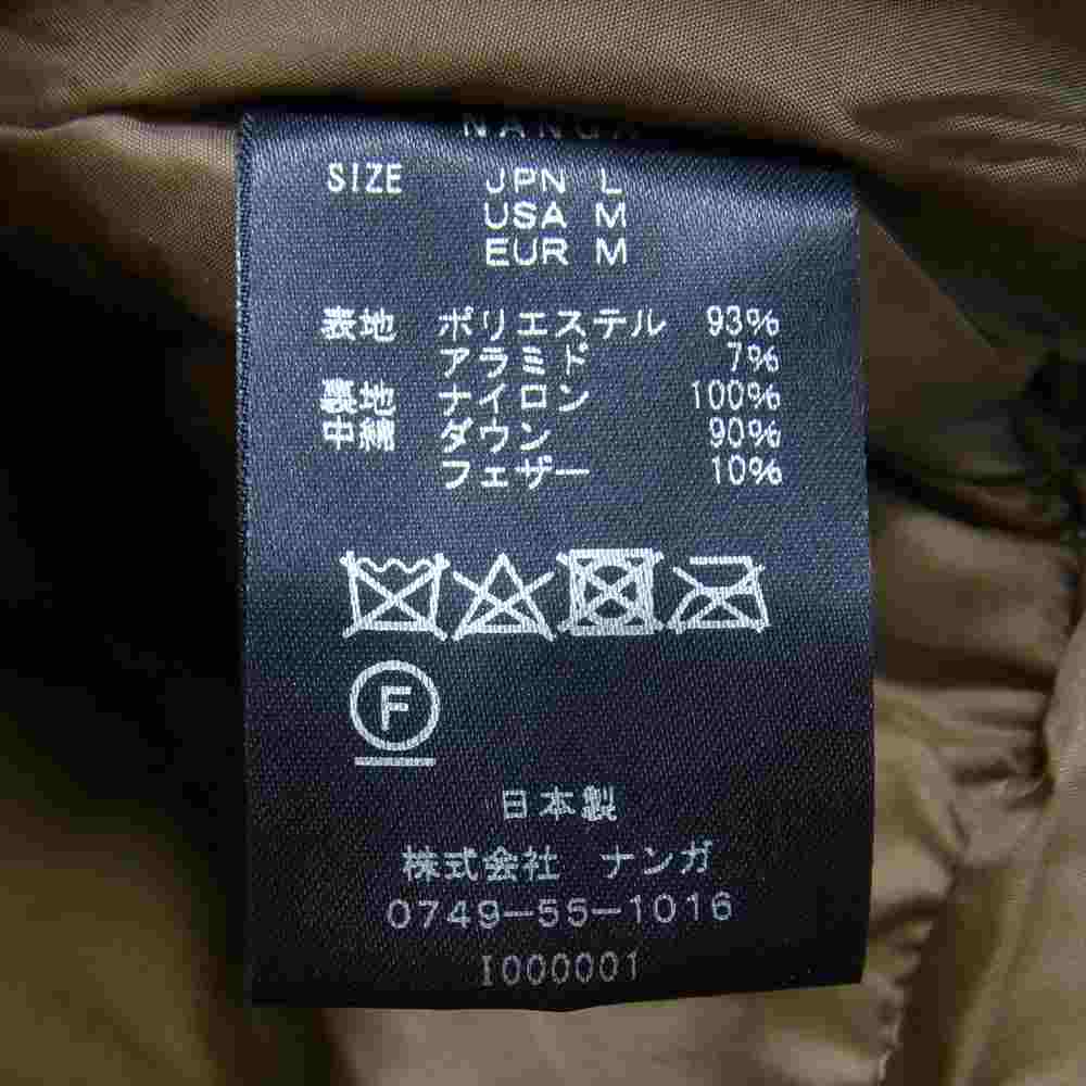NANGA ナンガ N1TCYG2 TAKIBI DOWN JACKET COYOTE 焚火 タキビ ダウン ジャケット コヨーテ L【新古品】【未使用】【中古】