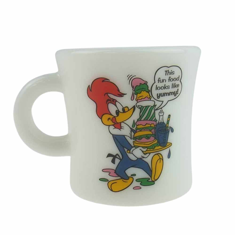 HYSTERIC GLAMOUR ヒステリックグラマー Fire King ファイアーキング ホウケイ酸ガラス マグカップ コップ ホワイト ホワイト系【新古品】【未使用】【中古】