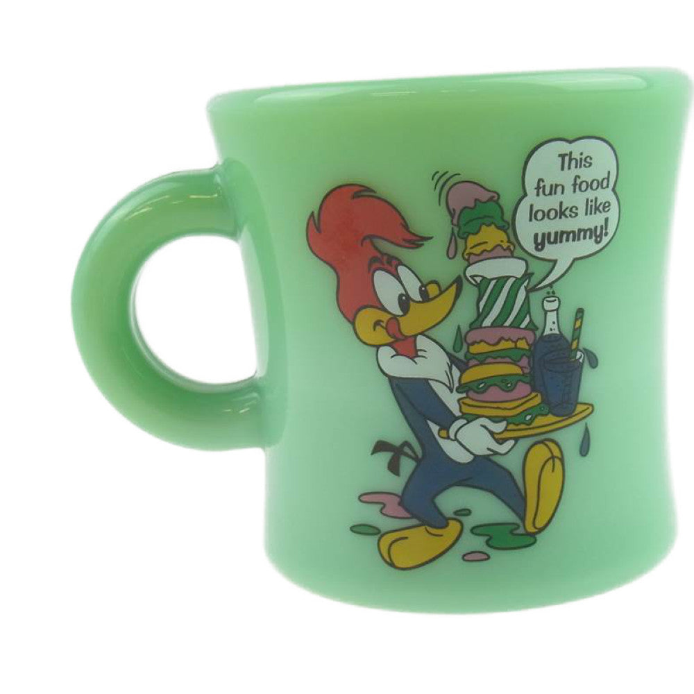 HYSTERIC GLAMOUR ヒステリックグラマー Fire King ファイアーキング ホウケイ酸ガラス マグカップ コップ グリーン グリーン系【新古品】【未使用】【中古】