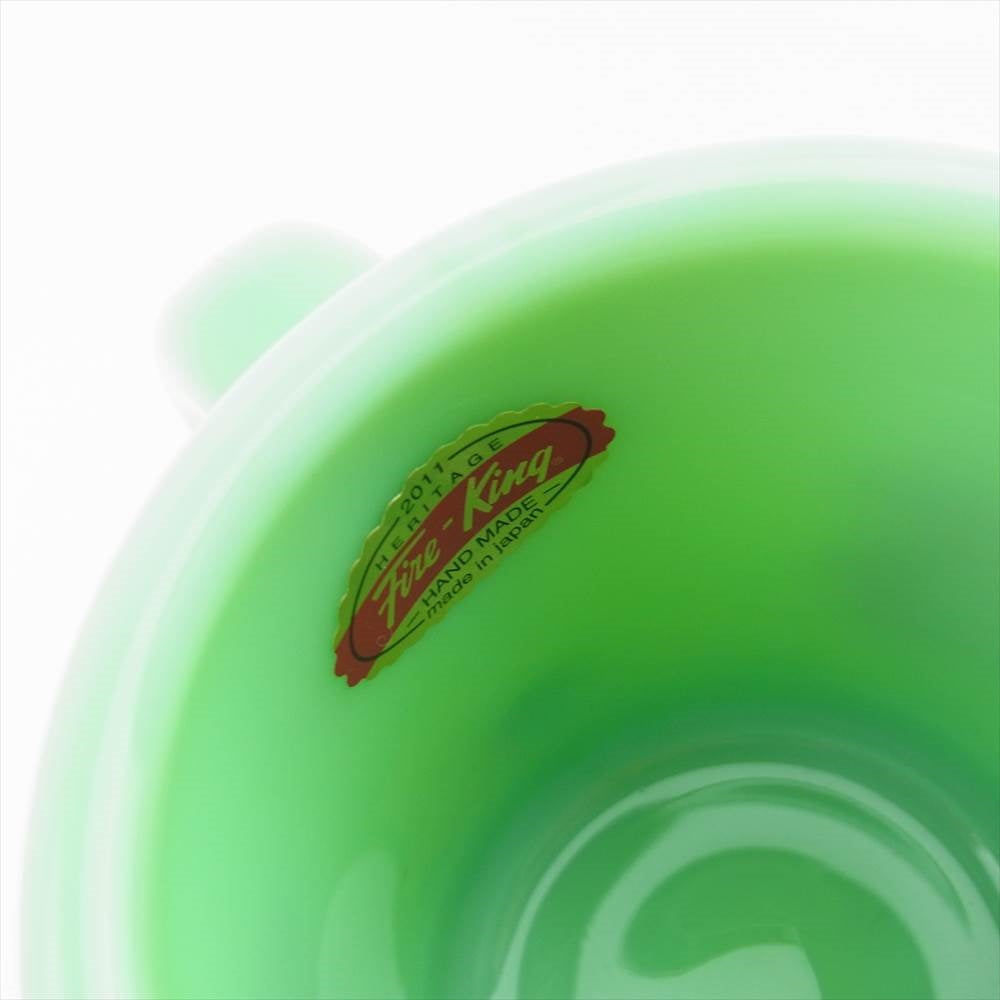 HYSTERIC GLAMOUR ヒステリックグラマー Fire King ファイアーキング ホウケイ酸ガラス マグカップ コップ グリーン グリーン系【新古品】【未使用】【中古】