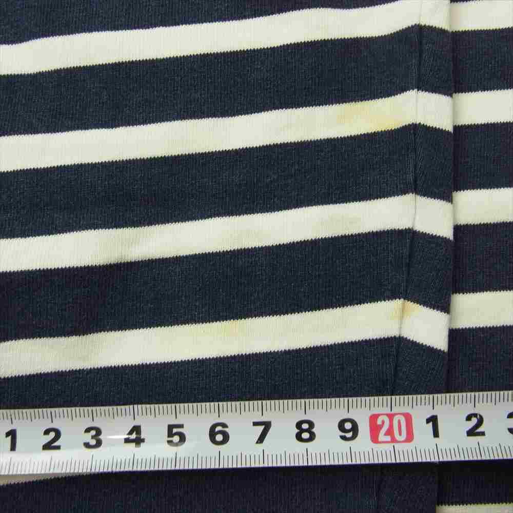 F.C.R.B. エフシーアールビー FCRB-167035 LONG SLEEVE BORDER TEE ロゴプリント ボーダー 長袖 カットソー Tシャツ ネイビー系 ホワイト系 L【中古】