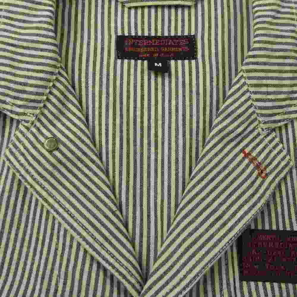 Engineered Garments エンジニアードガーメンツ INTERMEDIATES インターメディエイツ 12SS STUDIO JACKET HICKORY STRIPE ヒッコリースタジオジャケット インディゴブルー系 ホワイト系 M【中古】