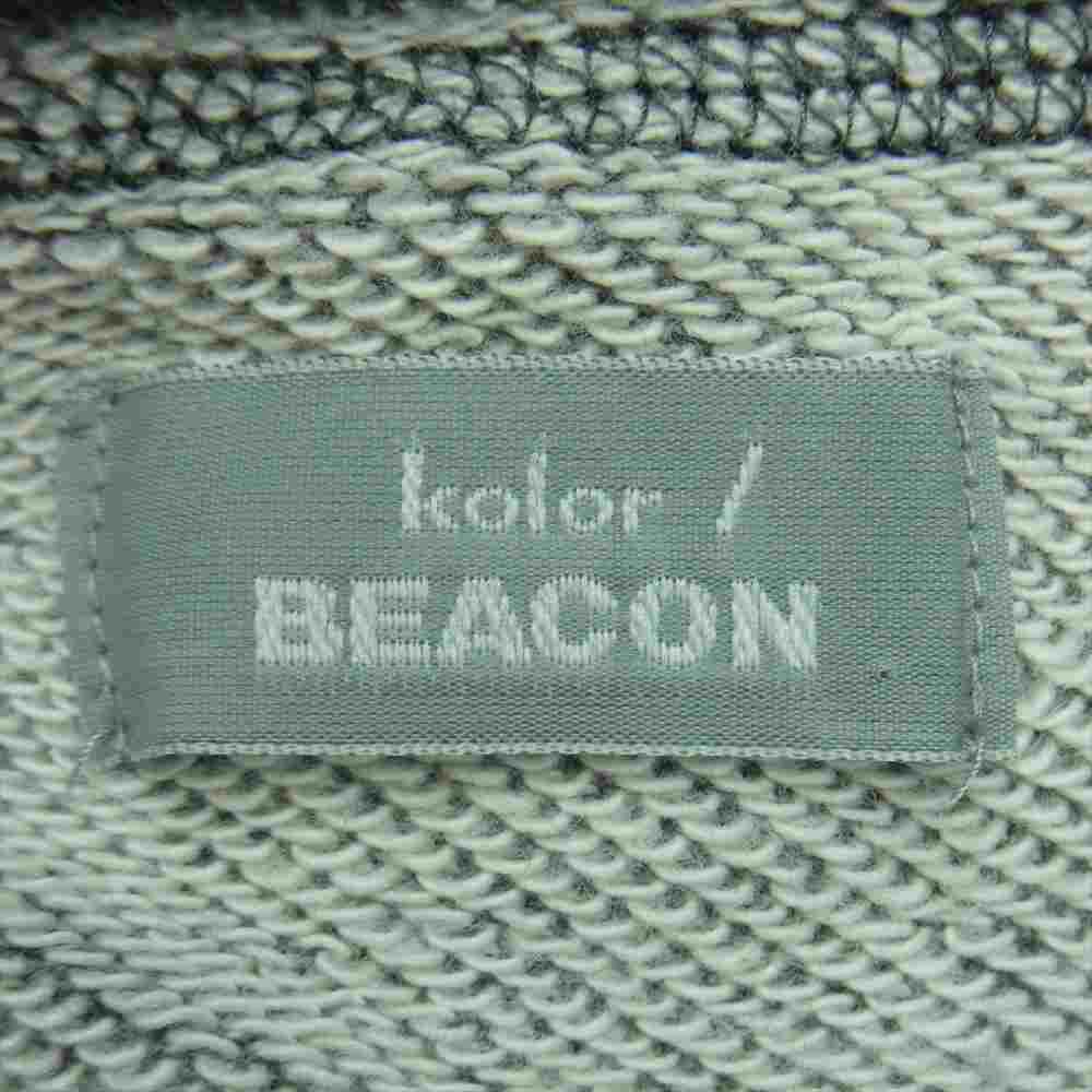 kolor カラー 21WBM-T06234 BEACON ビーコン 21AW 起毛 裏毛切替 ドッキング スウェット パーカー フーディ ブラック系 グレー系 3【中古】