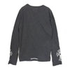 CHROME HEARTS クロムハーツ（原本無） 国内正規品 CHクロス アームプリント クルーネック 長袖 Tシャツ カットソー グレー系 M【中古】