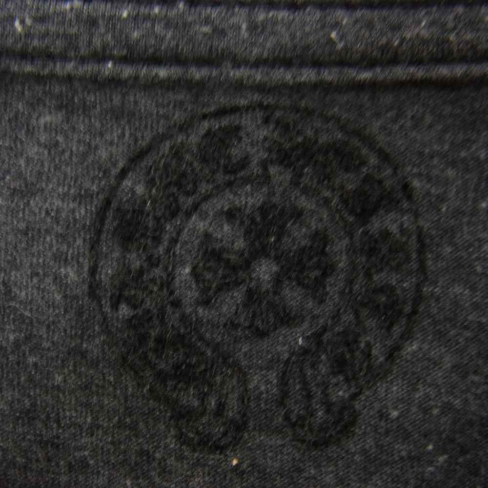 CHROME HEARTS クロムハーツ（原本無） 国内正規品 CHクロス アームプリント クルーネック 長袖 Tシャツ カットソー グレー系 M【中古】
