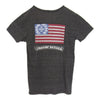 CHROME HEARTS クロムハーツ（原本無） 国内正規品 星条旗 ホースシュー ダガー プリント Vネック 半袖 Tシャツ グレー系 XL【中古】