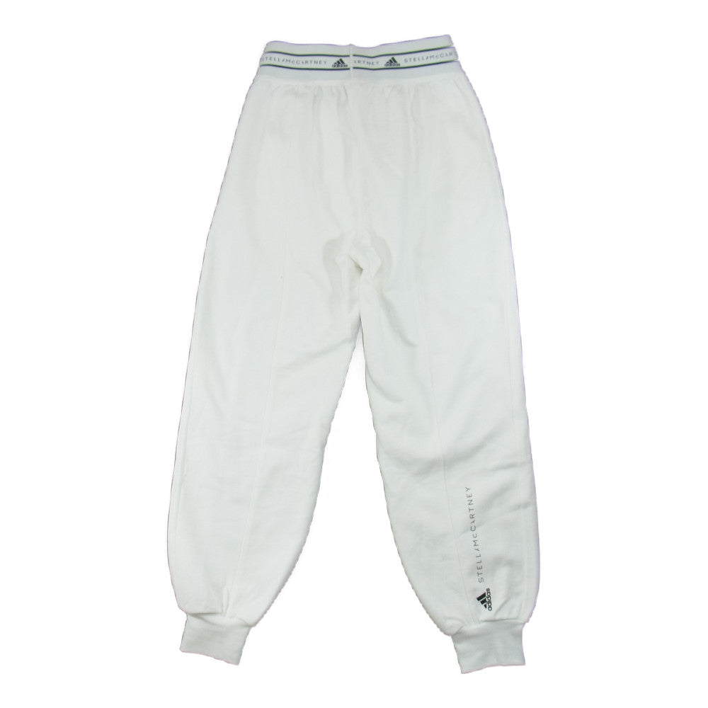 Stella McCartney ステラマッカートニー H59980 × adidas アディダス ロゴプリント スポンジ スウェット ジョガーパンツ ホワイト系 S【中古】