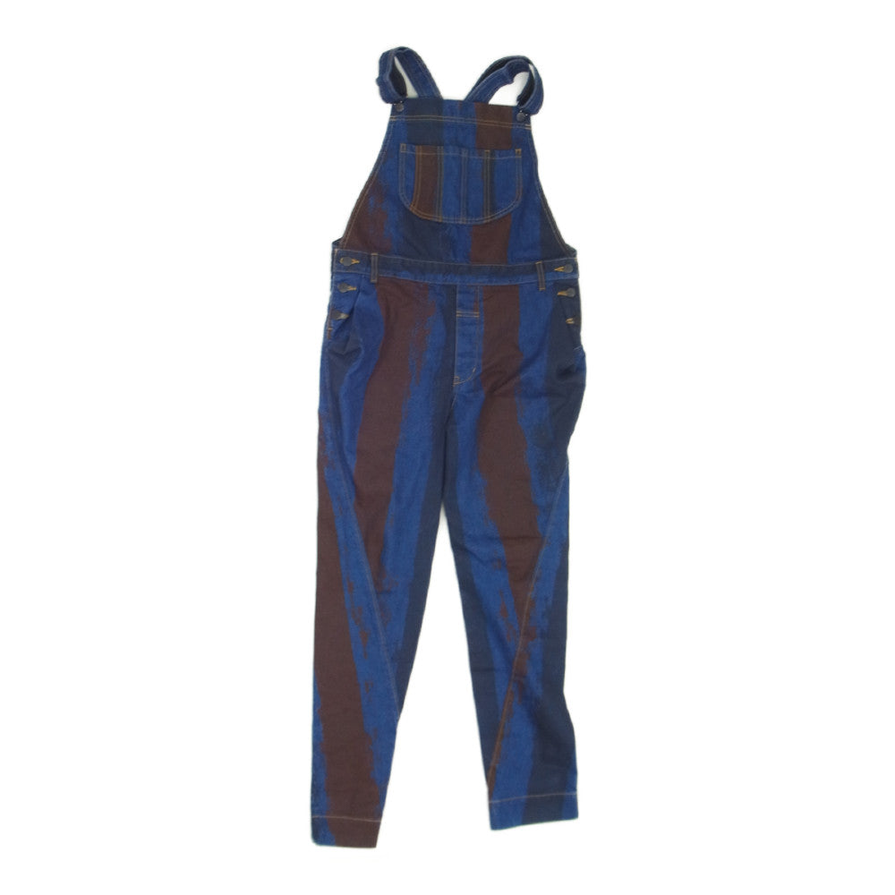 Vivienne Westwood ヴィヴィアンウエストウッド オーブ刺繍 ハンドストライプ サロペット デニム オーバーオール ネイビー系 M【美品】【中古】