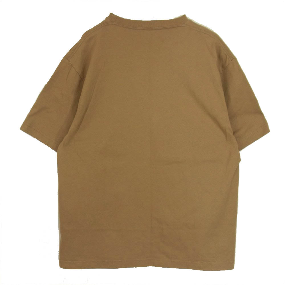 BALENCIAGA バレンシアガ 594599 TGV60 ジャパンタグ ロゴプリント 半袖 Tシャツ カットソー  ブラウン系 S【中古】