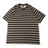 Supreme シュプリーム 22SS Reverse Stripe S/S リバース ストライプ Tシャツ ブラック系 ブラウン系 L【新古品】【未使用】【中古】