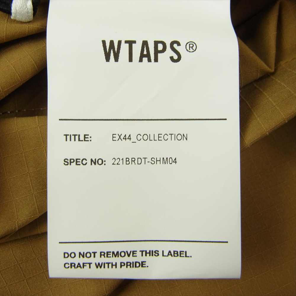 WTAPS ダブルタップス 22SS 221BRDT-SHM04 Smock L/S poly ripstop 2WAY ストレッチ リップストップ クルーネック プルオーバー シャツ ベージュ系 3【新古品】【未使用】【中古】