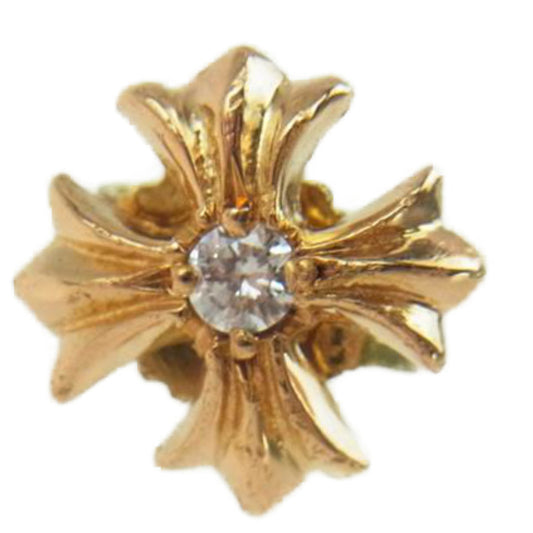 CHROME HEARTS クロムハーツ（原本無） 22K CHプラス スタッド 1ダイヤ ピアス【中古】