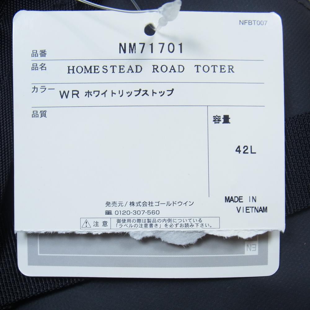 THE NORTH FACE ノースフェイス NM71701 トート バッグ ブラック系 42L【極上美品】【中古】