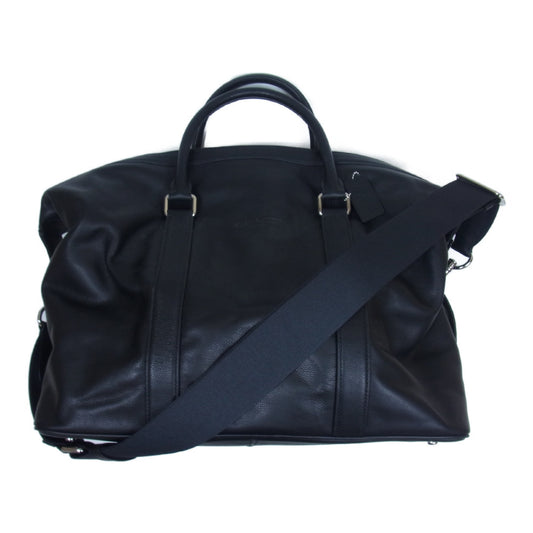 COACH コーチ F54765 レザー ボストン バッグ ショルダー ブラック系【中古】