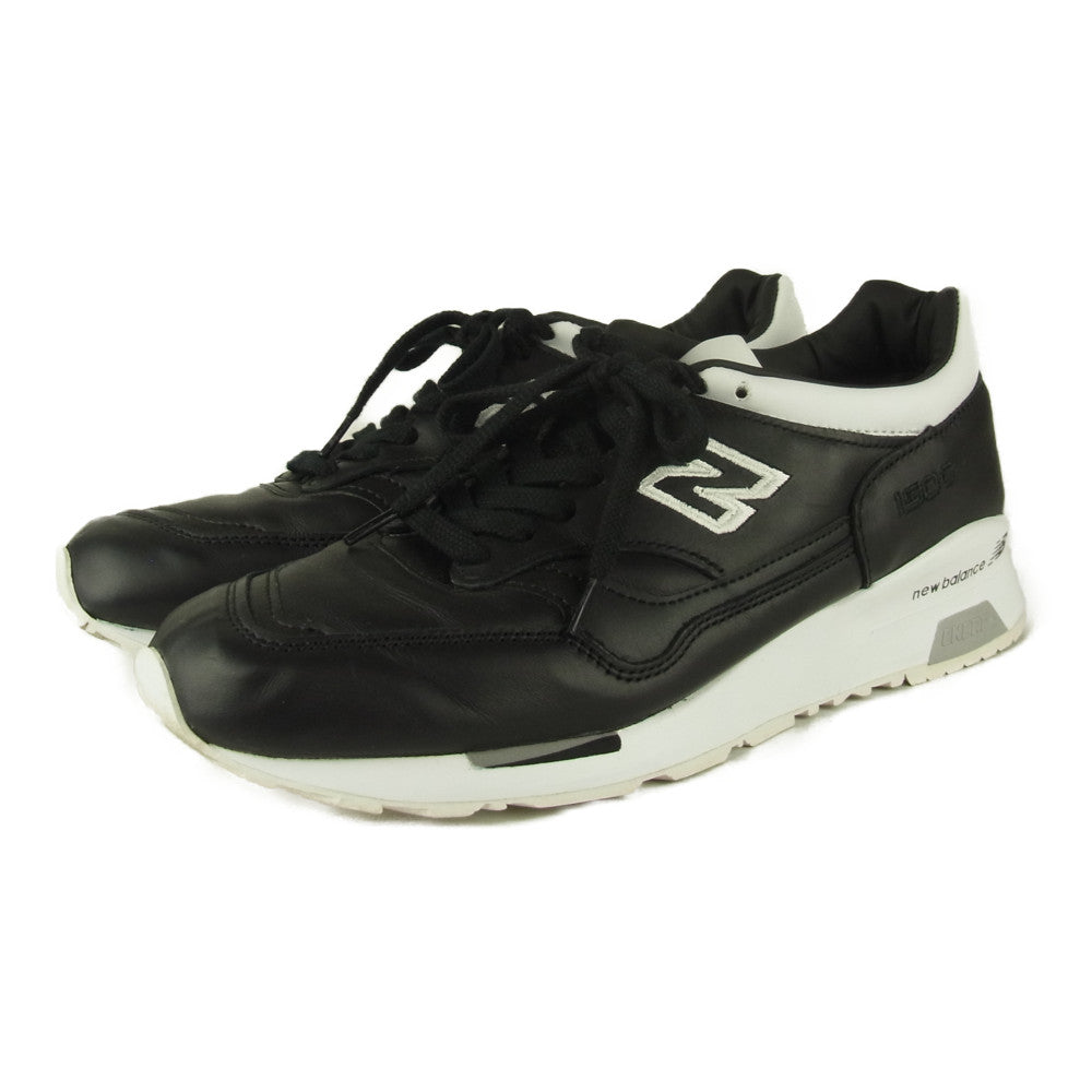NEW BALANCE ニューバランス M1500FB FOOTBALL PACK レザー ローカット スニーカー ブラック系 26㎝【美品】【中古】