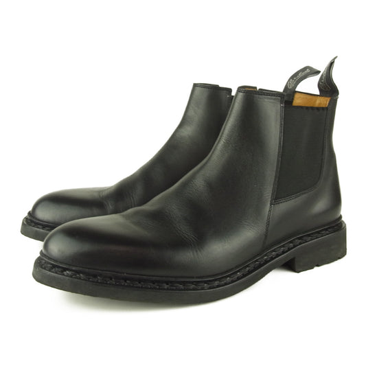 Paraboot パラブーツ CHAMFORT シャンフォート サイドゴア レザー ブーツ ブラック系 6.5【中古】