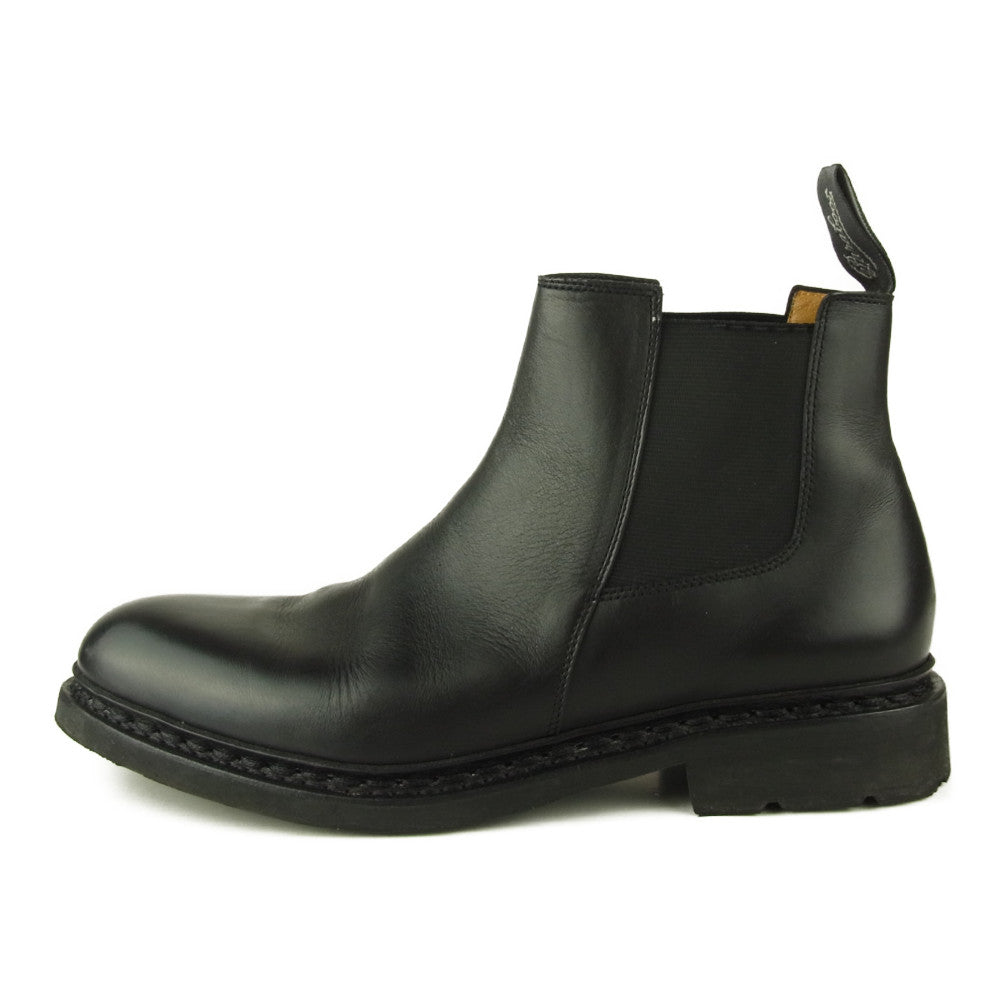 Paraboot パラブーツ CHAMFORT シャンフォート サイドゴア レザー ブーツ ブラック系 6.5【中古】