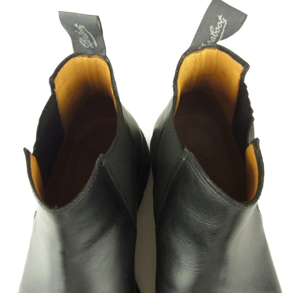Paraboot パラブーツ CHAMFORT シャンフォート サイドゴア レザー ブーツ ブラック系 6.5【中古】