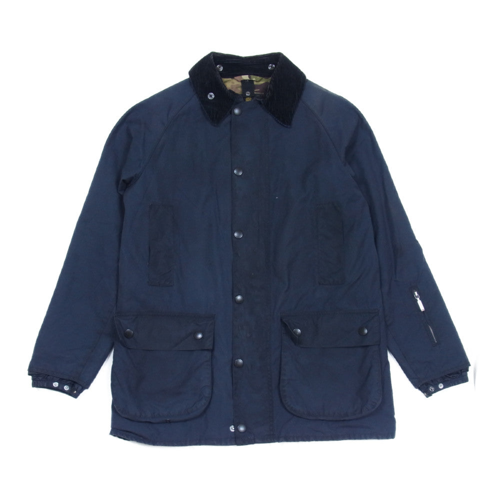 SOPHNET. ソフネット 15AW SOPH-156001 × BARBOUR バブアー SLIM-FIT BEAUFORT スリムフィット ビューフォート オイルド ジャケット ダークネイビー系 L【中古】