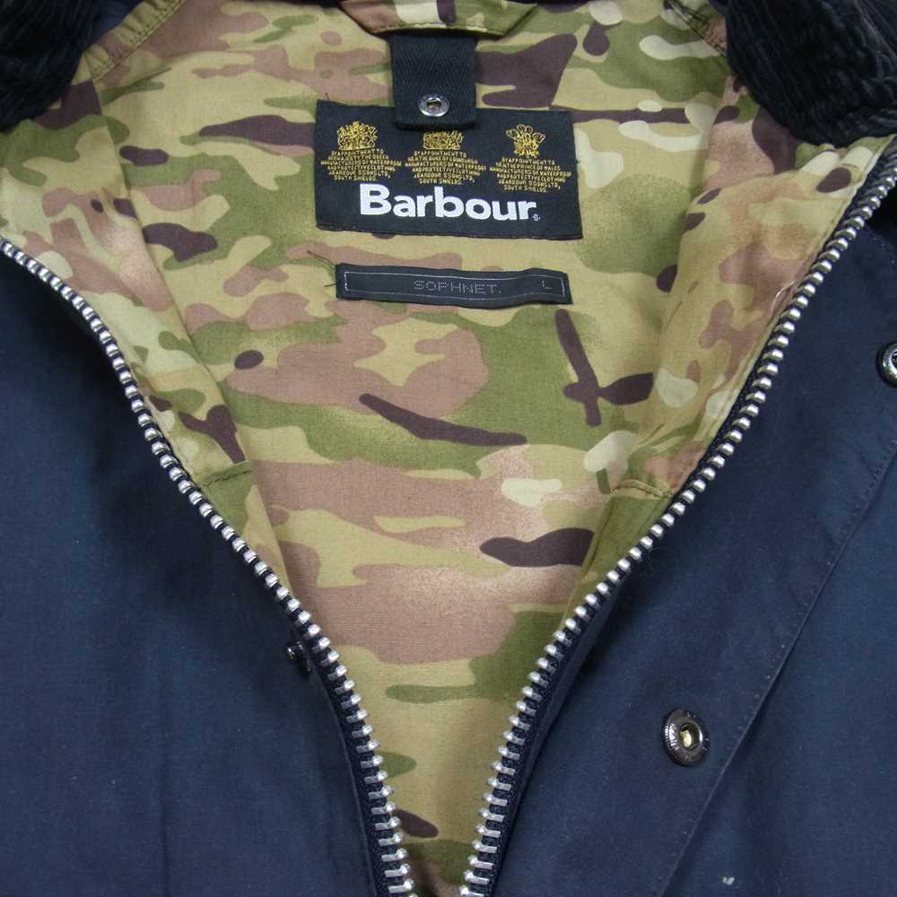 SOPHNET. ソフネット 15AW SOPH-156001 × BARBOUR バブアー SLIM-FIT BEAUFORT スリムフィット ビューフォート オイルド ジャケット ダークネイビー系 L【中古】