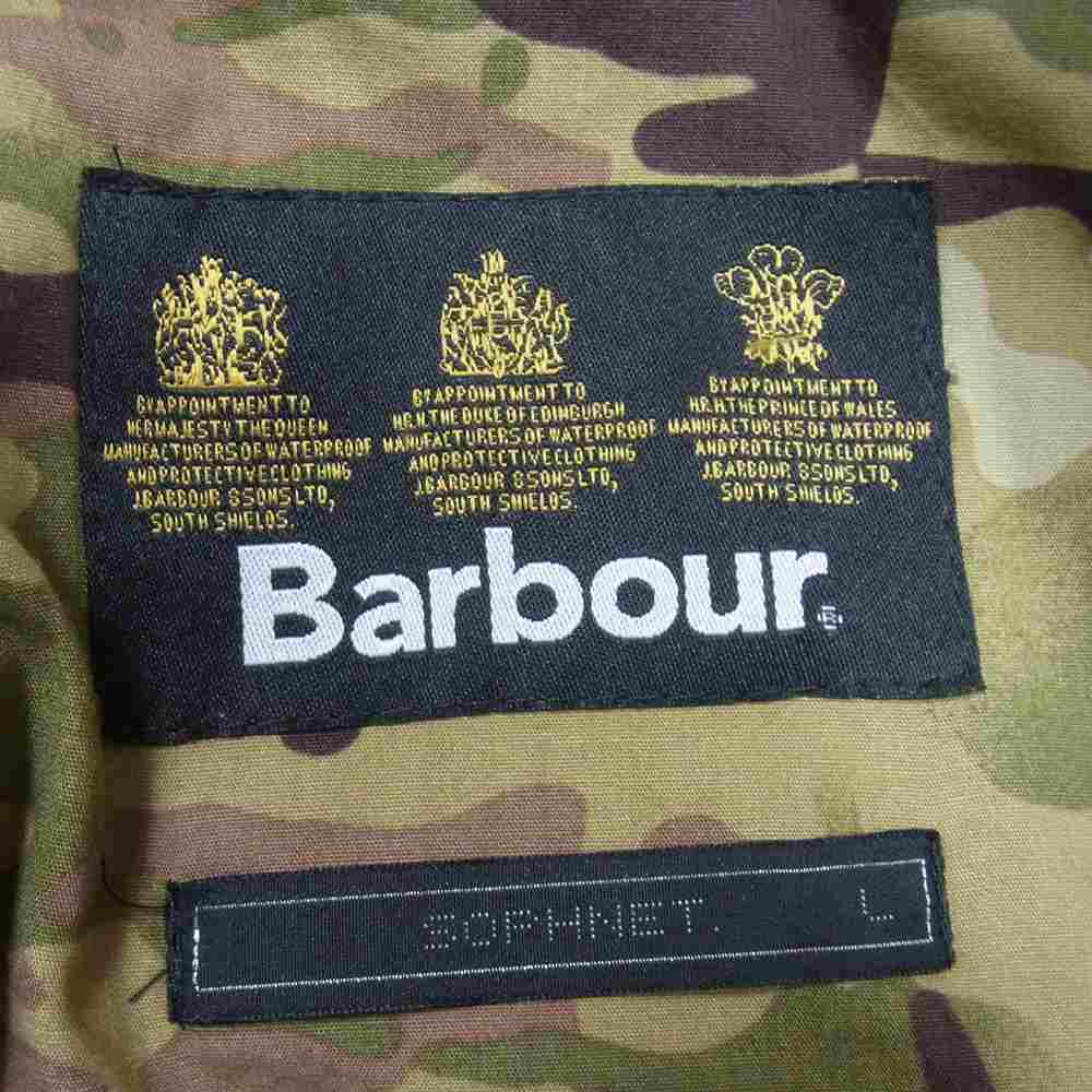 SOPHNET. ソフネット 15AW SOPH-156001 × BARBOUR バブアー SLIM-FIT BEAUFORT スリムフィット ビューフォート オイルド ジャケット ダークネイビー系 L【中古】