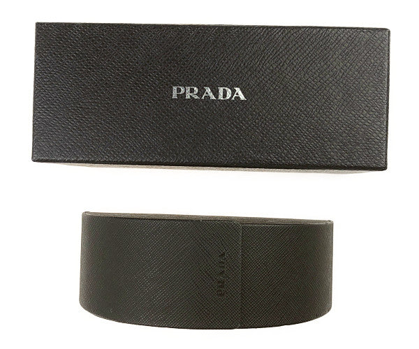 PRADA プラダ SPR26L サイドロゴ サングラス ダークブラウン系【中古】
