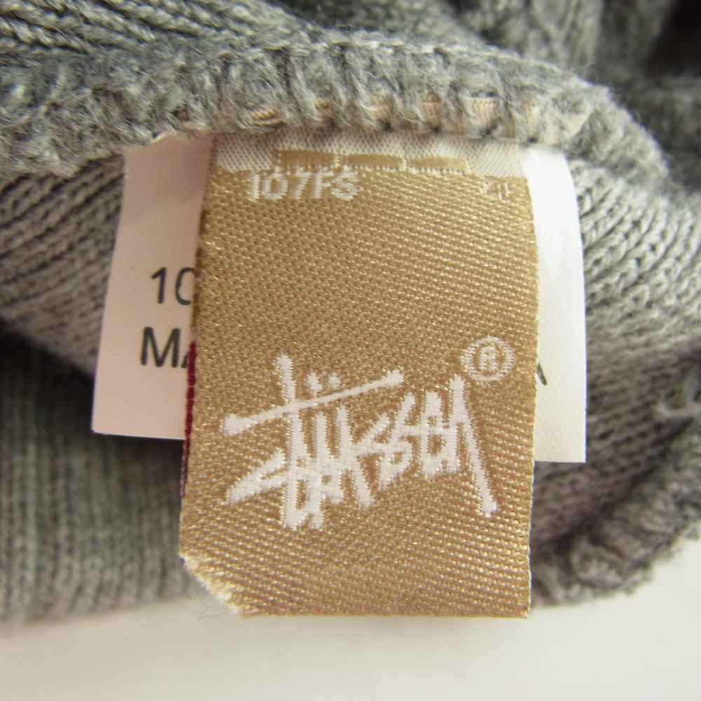 STUSSY ステューシー 90s 00s INTERNATIONAL TRIBE ビーニー ニットキャップ グレー系【中古】