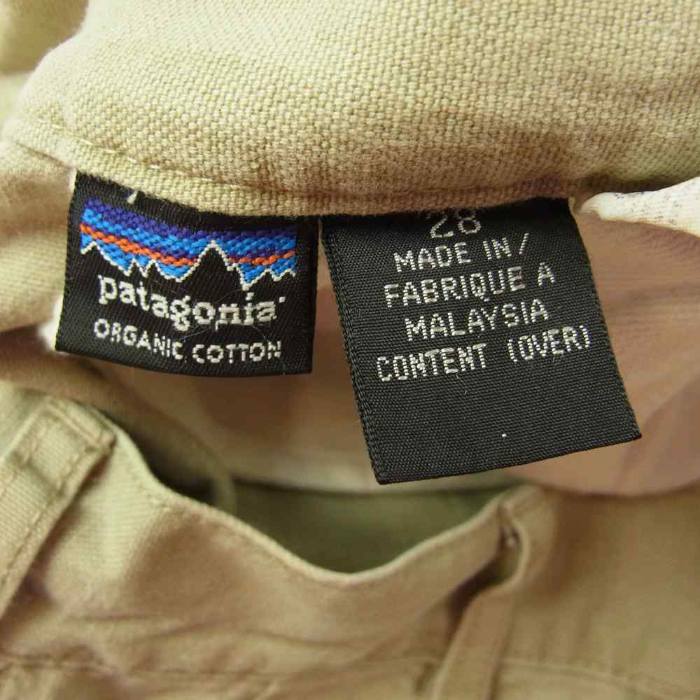patagonia パタゴニア 97SS 55132 97年製 オーガニック コットン スタンドアップ パンツ ダブルニー ベージュ系 28【中古】