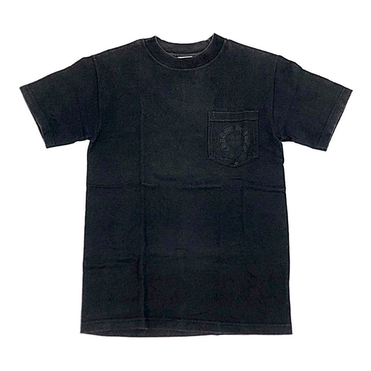CHROME HEARTS クロムハーツ（原本無） バック セメタリー クロス プリント ポケット Tシャツ ブラック系 S【中古】