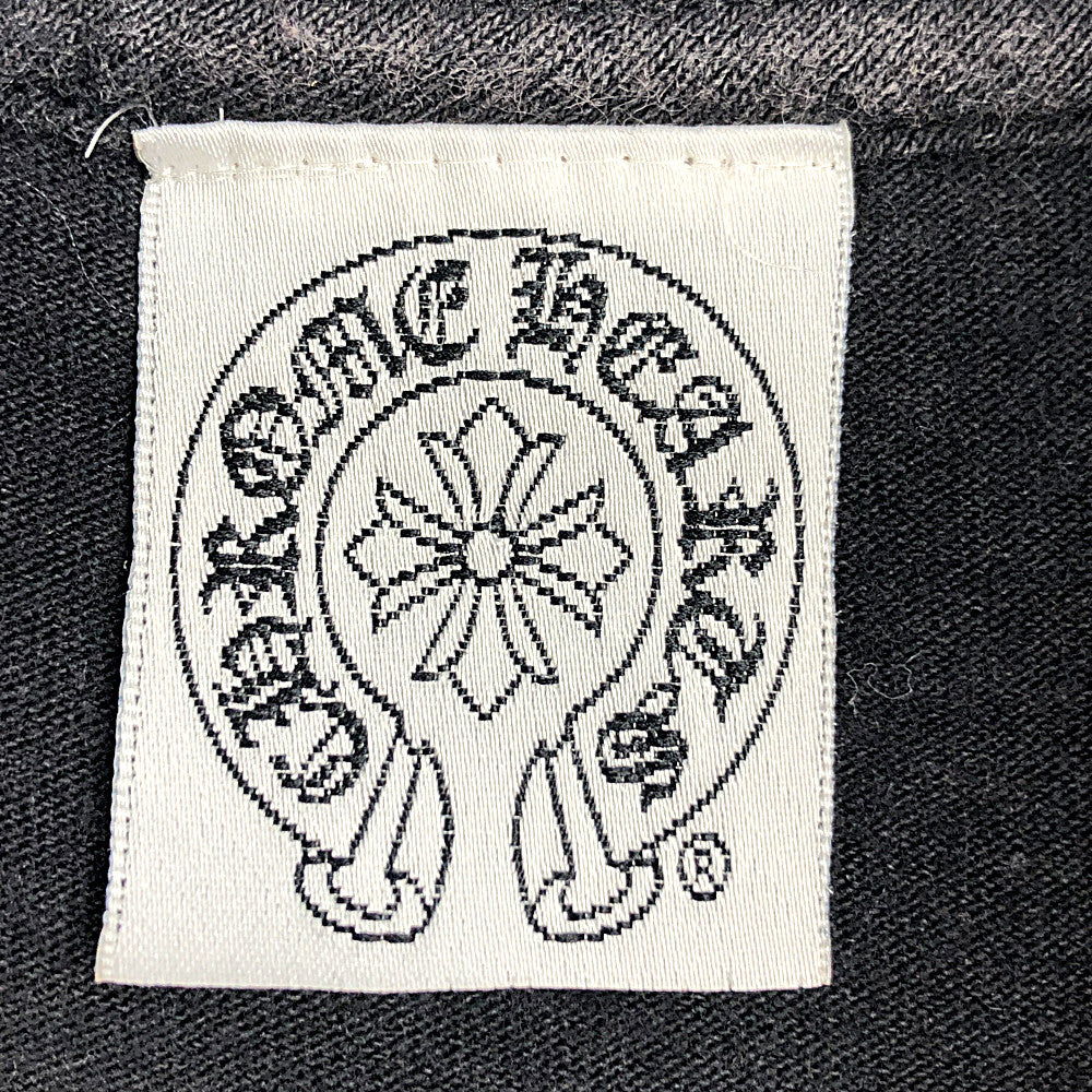 CHROME HEARTS クロムハーツ（原本無） バック セメタリー クロス プリント ポケット Tシャツ ブラック系 S【中古】