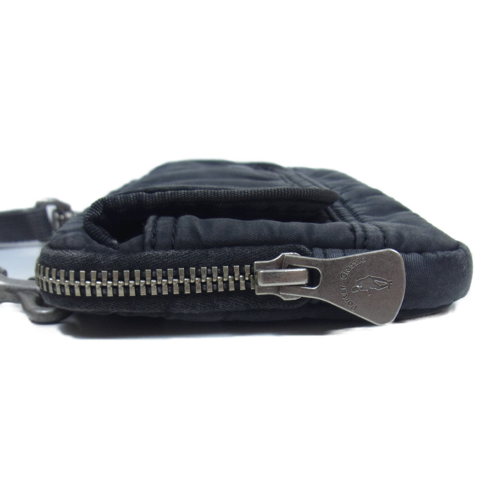 PORTER CLASSIC ポータークラシック SUPER NYLON WALLET POUCH スーパーナイロン ウォレットポーチ ショルダー チャコール系【中古】