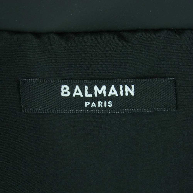 BALMAIN バルマン TG095XC03 GIACCA BIKER ジャッカ バイカー ジャケット ブラック系 52【中古】