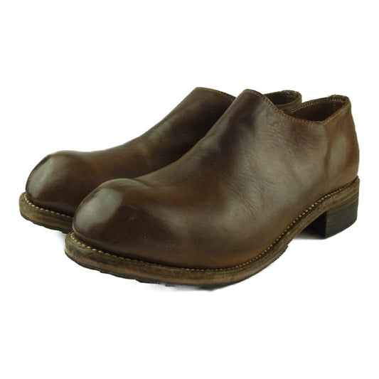 GUIDI グイディ PL0FZ オーソピーディック デコルテ サイドジップ シューズ ブラウン系 43【中古】