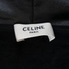 CELINE セリーヌ 国内正規品 LVMH 2Y621250Q ラミネーテッドフリース オーバーサイズ ジップフーディ ブラック系 L【中古】