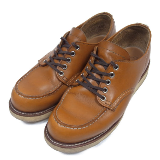 RED WING レッドウィング 9895 Irish Seter Oxford アイリッシュ セッター オックスフォード ゴールドラセット セコイア 犬タグ 復刻 モックトゥ ブーツ ブラウン系 7.5D【中古】