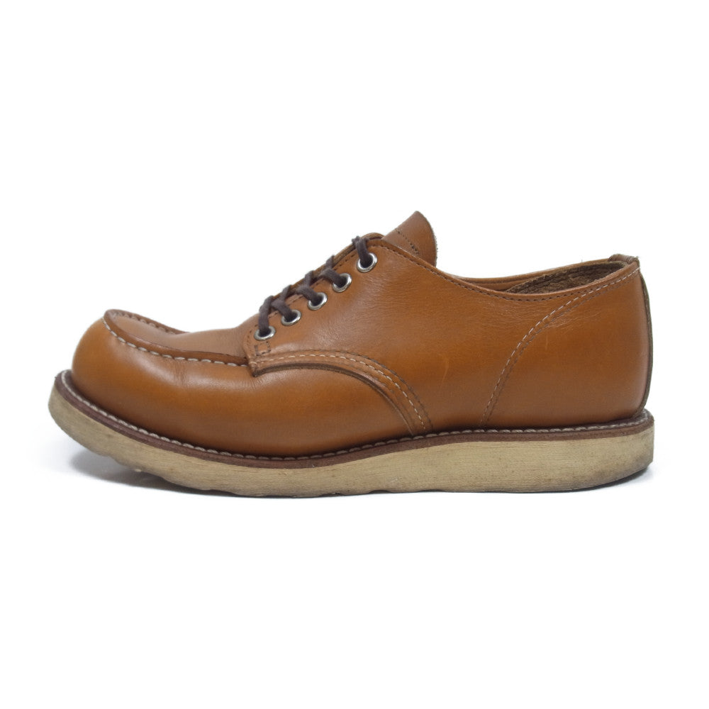 RED WING レッドウィング 9895 Irish Seter Oxford アイリッシュ セッター オックスフォード ゴールドラセット セコイア 犬タグ 復刻 モックトゥ ブーツ ブラウン系 7.5D【中古】