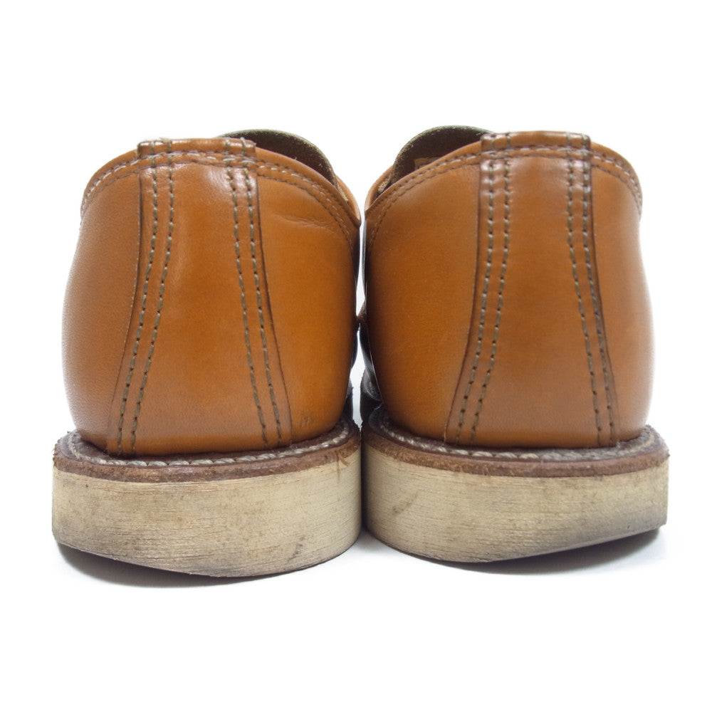 RED WING レッドウィング 9895 Irish Seter Oxford アイリッシュ セッター オックスフォード ゴールドラセット セコイア 犬タグ 復刻 モックトゥ ブーツ ブラウン系 7.5D【中古】