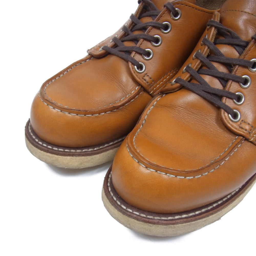 RED WING レッドウィング 9895 Irish Seter Oxford アイリッシュ セッター オックスフォード ゴールドラセット セコイア 犬タグ 復刻 モックトゥ ブーツ ブラウン系 7.5D【中古】