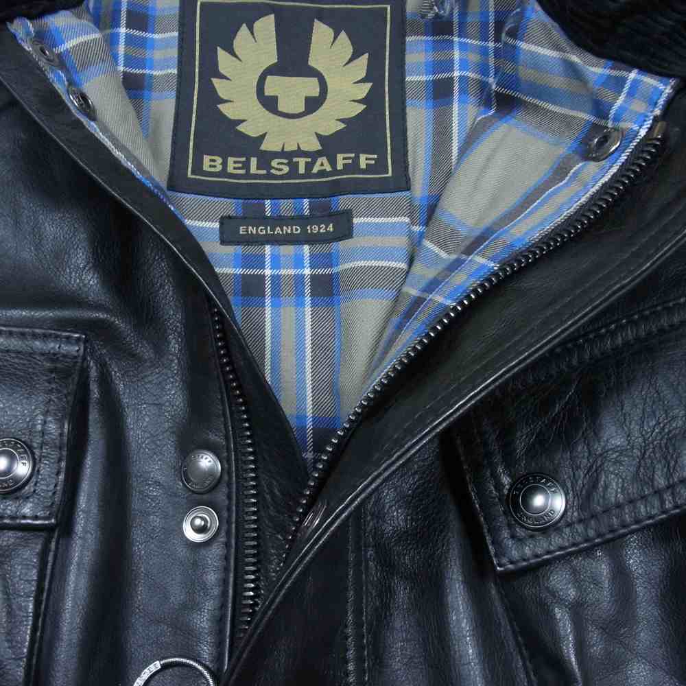 BELSTAFF ベルスタッフ 71050527 TRIALMASTER PANTHER JACKET レザー バイカージャケット ブラック系 44【美品】【中古】