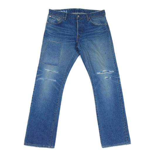 VISVIM ビズビム 18SS 0118105005026 DAMAGED-14 デニムパンツ インディゴブルー系 34【中古】