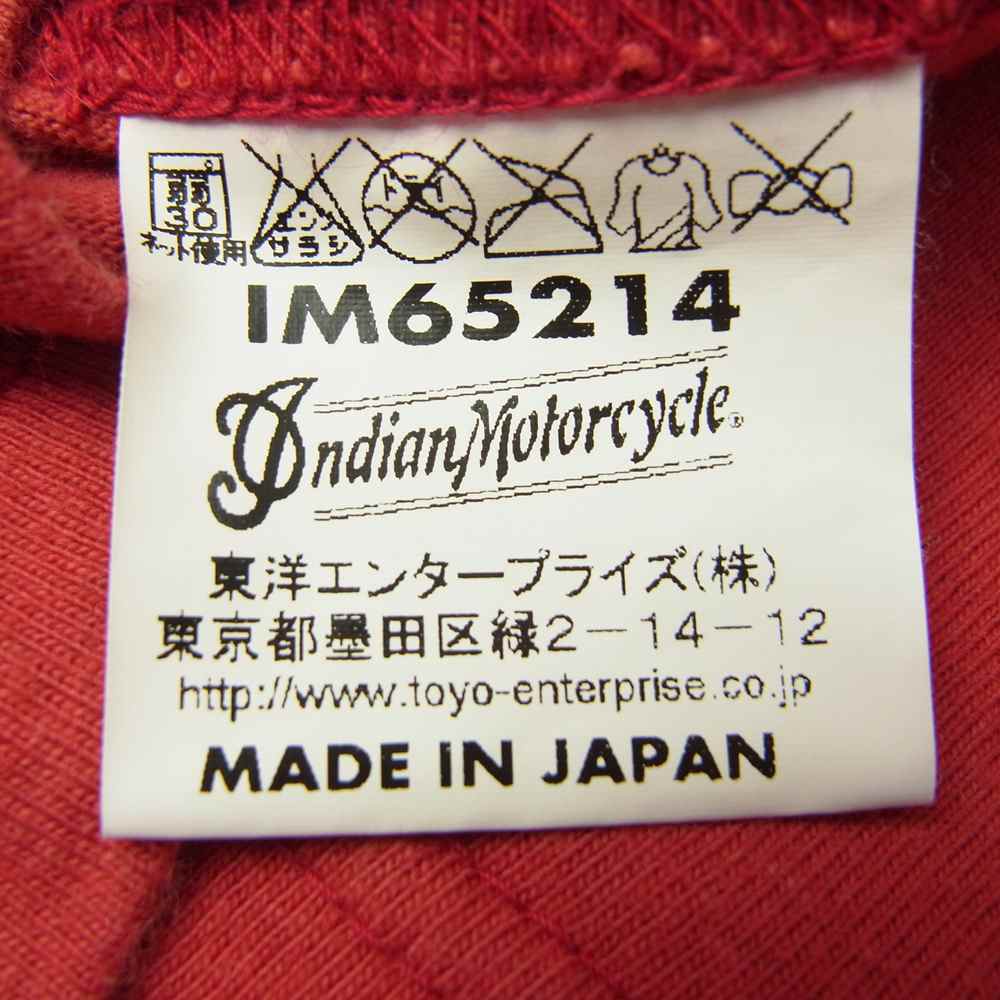 東洋エンタープライズ INDIAN インディアン プリント ロングスリーブ Tシャツ カットソー  レッド系 S【中古】