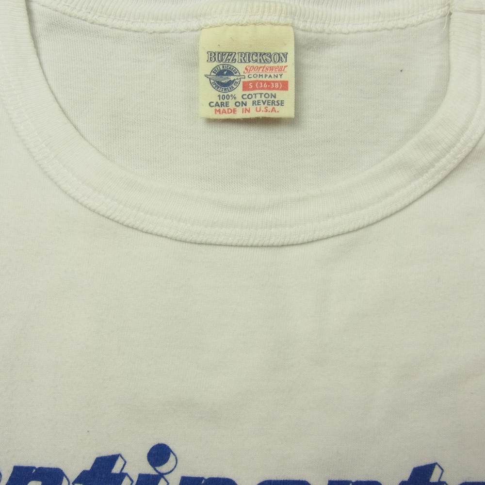 Buzz Rickson's バズリクソンズ CONTINENTAL MOTORS コンチネンタル モータース コントラクター Tシャツ ホワイト系 S【中古】