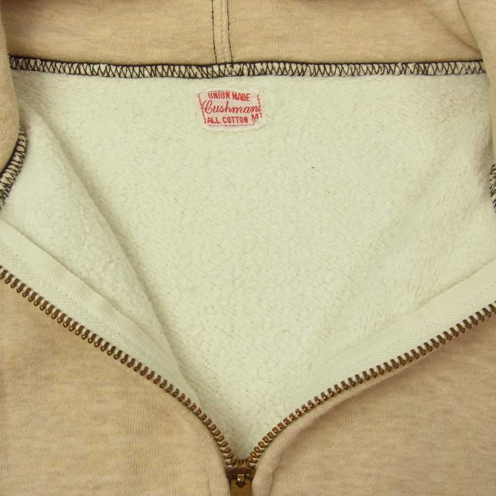 CUSHMAN クッシュマン フルジップ スウェット パーカー ベージュ系 M【中古】